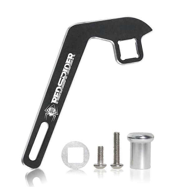 Metal Tommelfingerhåndtag Sender Rat Trigger Enhåndsbetjening Adapter til TQi Sender 6530, Sort
