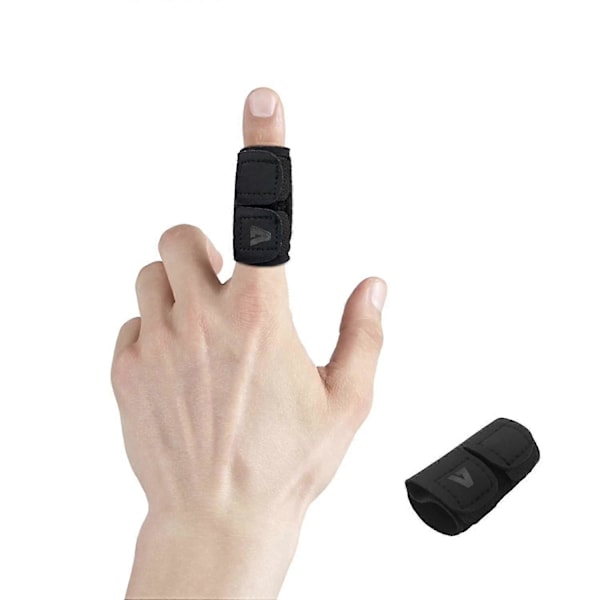 2 st Fingerortoser Fingerskydd, Justerbara Triggerfingerortoser, Tumortos Stöd För Fingerstöd Size L - Single Finger