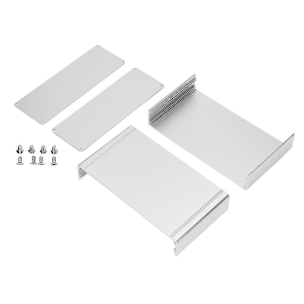 Aluminium Elektrisk Boks Vandtæt Samledåse Kabinet Split Type til DIY Sølv 62x178x100mm