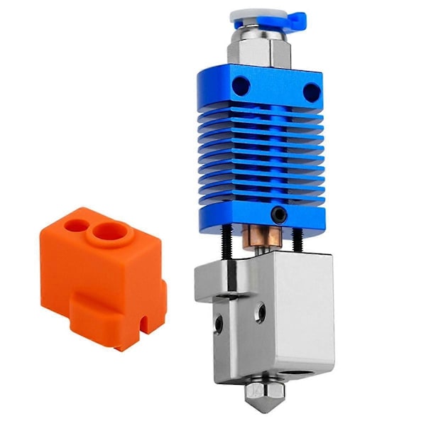 Ender5/Ender3/V2/CR10 Hotend Kit Lämmityslohko Bi-Metalli Kurkku 500 Kuparipinnoitettu Volcano Suuttimelle 3D-tulostimen Osa, A