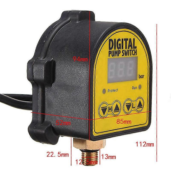 220V Automatisk Regulator för Hushållspump Tryckkontroll Tryckdrift Elektrisk Digital