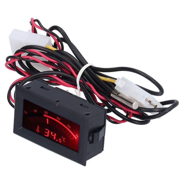 DC 5V Mini Termometer Metal Probe Digitalt Indbygget Temperaturmåler Modul NTC Sensor TS-805-R (Rødt Lys)