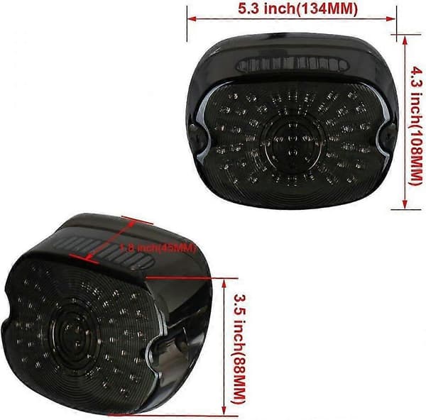 LED-motorcykel eftermonterat multifunktionsbakljus med integrerad blinkers för Harley-Davidson