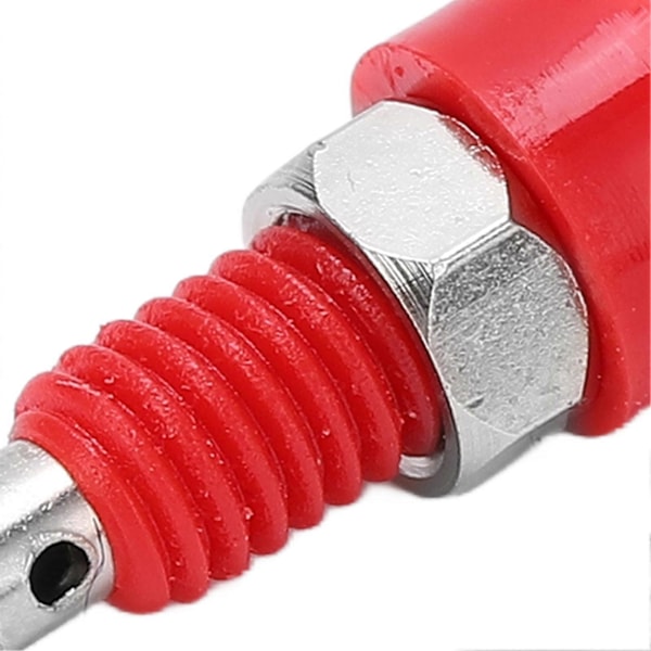 10 stk. 2 mm Banan Hun Jack Stik Adapter Panel Mini Bindingsstolpe til Elektronisk Instrument Rød