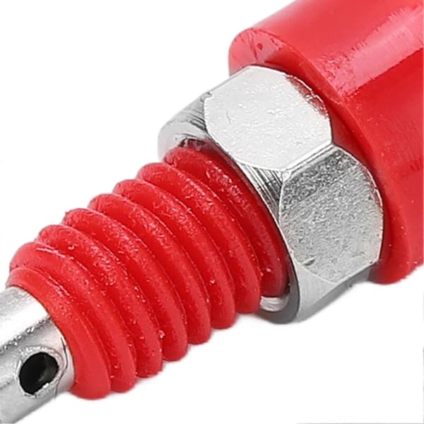 10 stk. 2mm Banan Hunn Jack Socket Koblingsadapter Panel Mini Bindepost for Elektronisk Instrument Rød