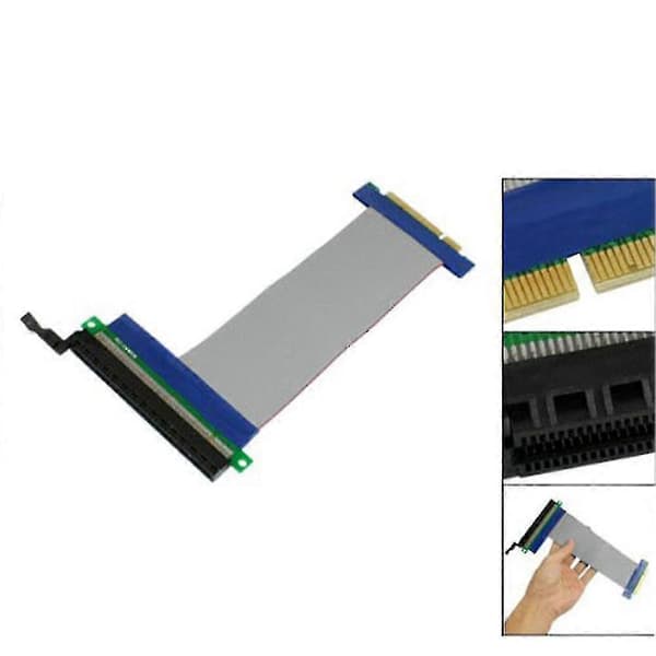 PCI Express PCI-e 8x til 16x Slot Riser Kort Fleksibel Skjøtekabel Ny