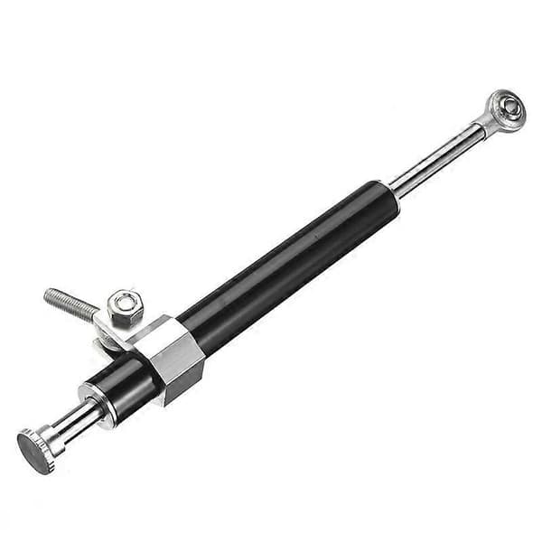 330MM Universal Aluminium Motorsykkel Styredemper Stabilisator 6-veis Justerbar Stabilisator Lineær Sikkerhetskontroll