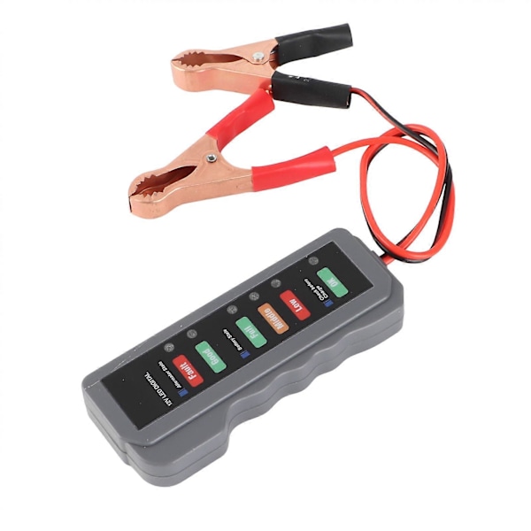 12V Bilbatteritestare 6 LED-lampor Visning Generatorstatuskontroll Automatiskt Diagnostikverktyg