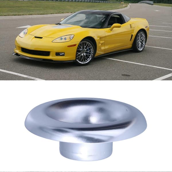 4in Kaldt Luftinntak Turbo Horn Velocity Stack Adapter Dekorasjon CNC Aluminium Bil Tilbehør Sølv