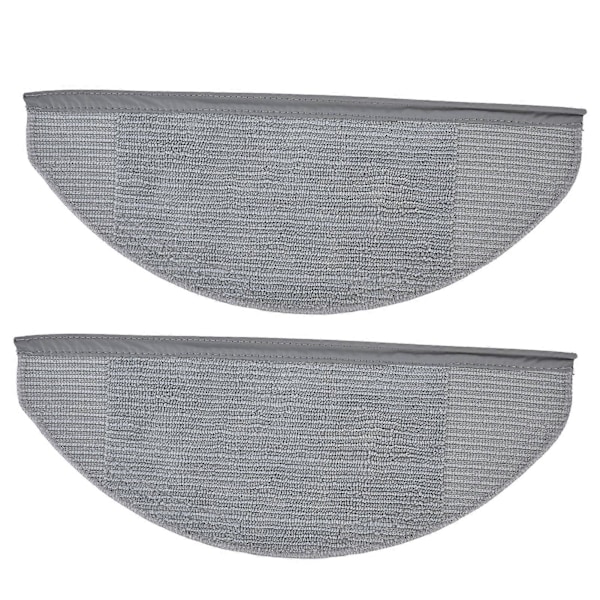 2 stk. robotstøvsuger erstatningsmoppekluter, sterk vannabsorpsjon, myk mikrofiber, vaskbare erstatningsmoppekluter