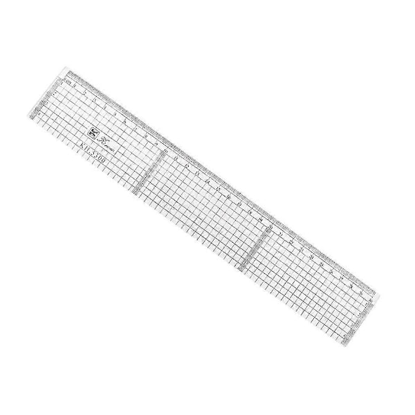 Klar Akryl Ritningsmall med Rutnät för Anime-ritning, 30 cm