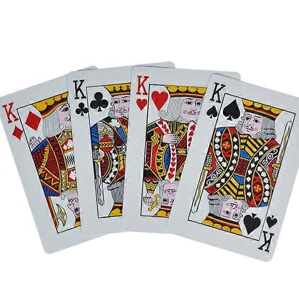 Pelikortit Muoviset Baccarat Hold'Em Pokeri Kortit PVC Pokerit Vedenpitävät Kestävät Korttipeli-Punainen