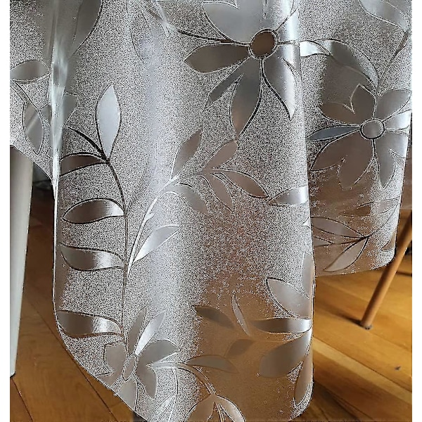 Rektangulær Voksdug Klar PVC Aftørringsvenlig Dug Bordbeskytter Cover 140cm X 180cm 55x70 Round 137cm