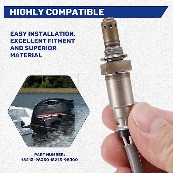 18213-98J30 Utombords Syresensor O2 Sensor Passar för Utombordare DF150A/DF175A/DF200A/DF250A/DF300A 18213-98J00