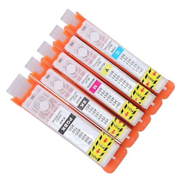 5 stk. blækpatroner til PIXMA IP7250 MG6350 MG5450 MX925 MX725 MG6450 MG5550 IX6850 printere