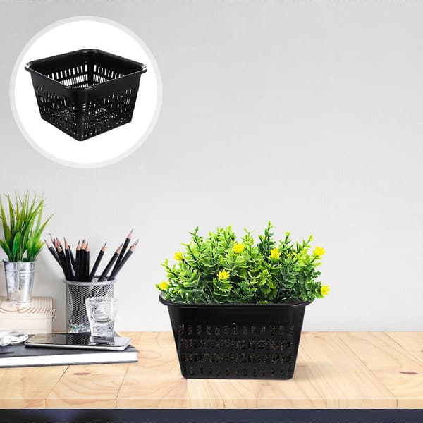 5 stk. fortykkede orkidepotter i plast med hull