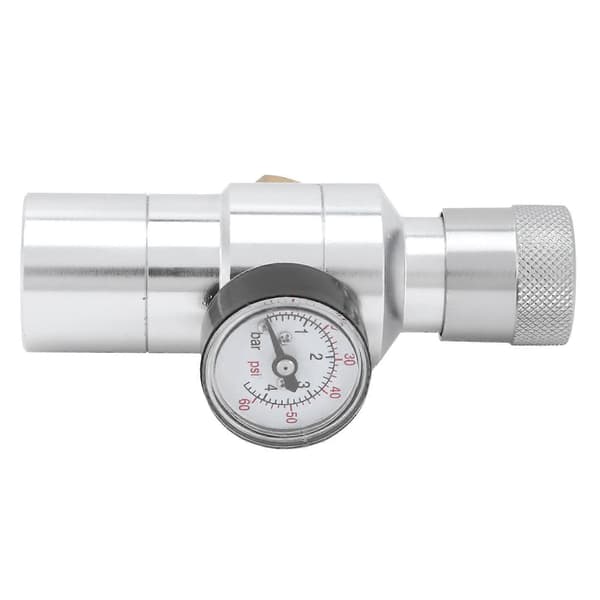 Mini CO2-regulator med adapter, hembryggning, fatkoppling, CO2-kit, MFL 3/8 tum, 0-60 PSI