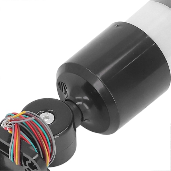 BERM Advarselslampe 3 Lag LED Konstant Lys og Sammenklappelig Signallampe med Summer til Industrimaskine 12-24VDC (Universal)