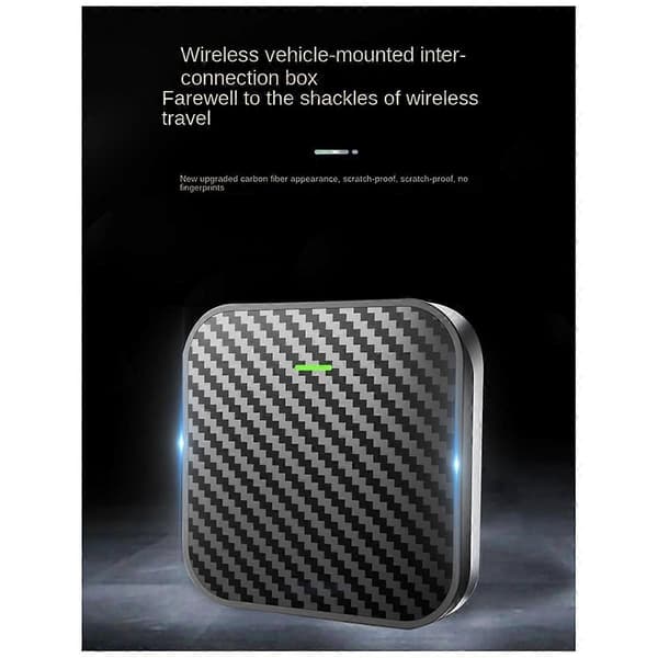 Trådløs Carplay Android Adapter Android Auto Biladapter 2-I-1 Trådløs Adapter Konverter Kablet til Carplay Trådløs Boks