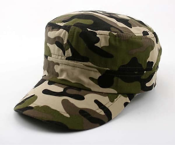 Militærstil Baseballcap med flat topp