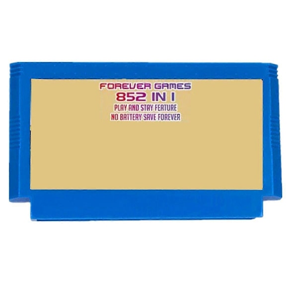 För FC Adapter 852 i 1 Spel för SFC/SNES Spelkonsol FOREVER GAMES Spel Blå