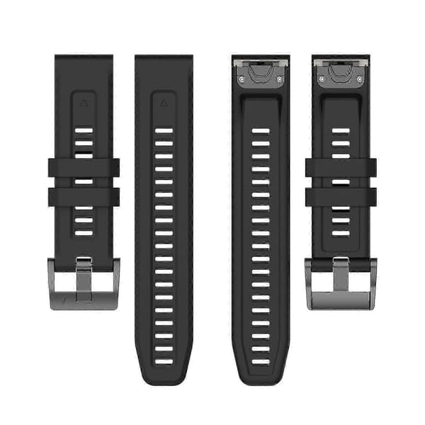 Silikoninen kellon ranneke Garmin Fenix 6S ProP20211224153 -kelloon Black