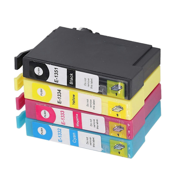 4 stk. blækpatroner Sort Cyan Magenta Gul Glat Nøjagtig Klar Anti Fade Printer Blækpatron til Stylus T1351 T1332 T1333 T1334