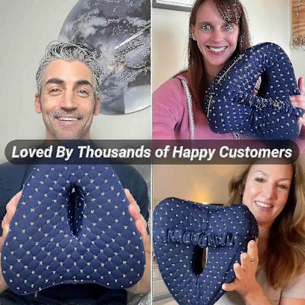 Smooth Spine Pillow, Smooth Spine Alignment Pillow - Lindrar höft- och ischiasvärk, Smooth Spine Leg Pillow, 100% Ny navy