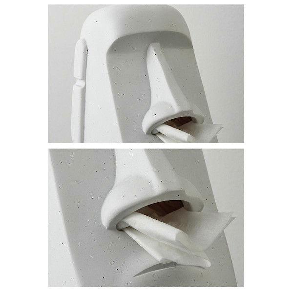 Servettlåda Nordisk Stil Stenstaty Näsborre Papperslåda Servett Pappershållare Låda 3D Toalettpapper Heminredning D