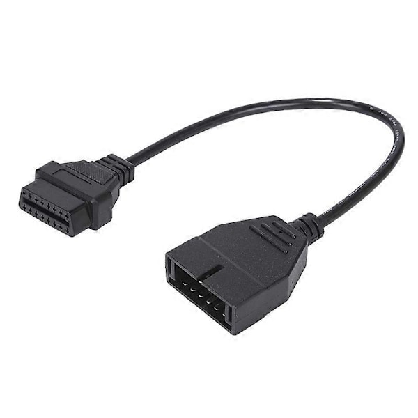 Bil Diagnoseverktøy OBD2 Koblingsadapter for 12 Pin til OBD2 16 Pin Kabel Auto Scanner Adapter