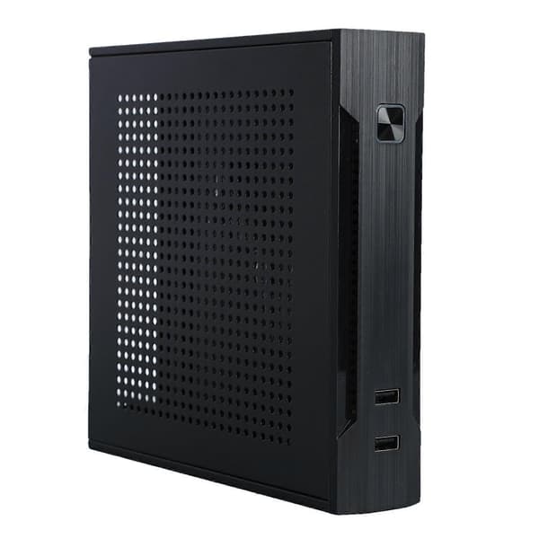 Datakabinett med holder som støtter THIN-ITX hovedkort USB 2.0 Wi-Fi COM Bærbar Mini HTPC Stasjonær Chassis PC Tilbehør