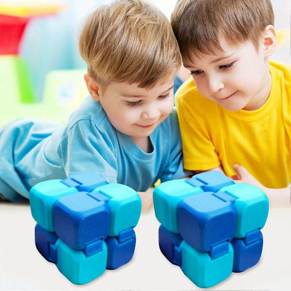 Infinity Cube -lelu, stressiä lievittävä fidget-kuutio, 3D-tulostettu rauhoittava sormikuutio lapsille ja aikuisille, ahdistuksen lievitykseen