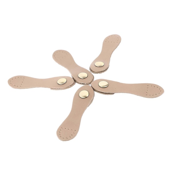 5 Set Läderspännen Mjuka Slitstarka DIY Sömnad Läderflikförslutning för Handväskor Axelväskor Plånböcker Beige Antik Mässing Tillbehör
