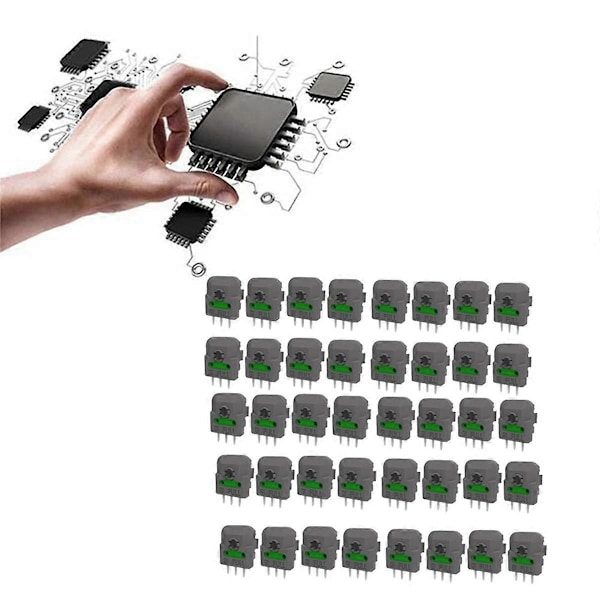 40 stk. Hall Joystick Potentiometer Sensormodul til Spilcontroller Hall Joystick Akse Modstand Mini Switch A