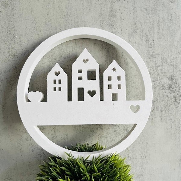 Love House -listaus Sisustus Silikonimuotti Kipsi Betoni Muotit Valumuotti Kodin Sisustus Hartsimuotti Aromaterapiamuotti