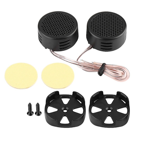 Svart 12V 500W Mini Bilhøyttaler Audio Diskant 35mm 98dB Høyttaler Bilhøyttaler