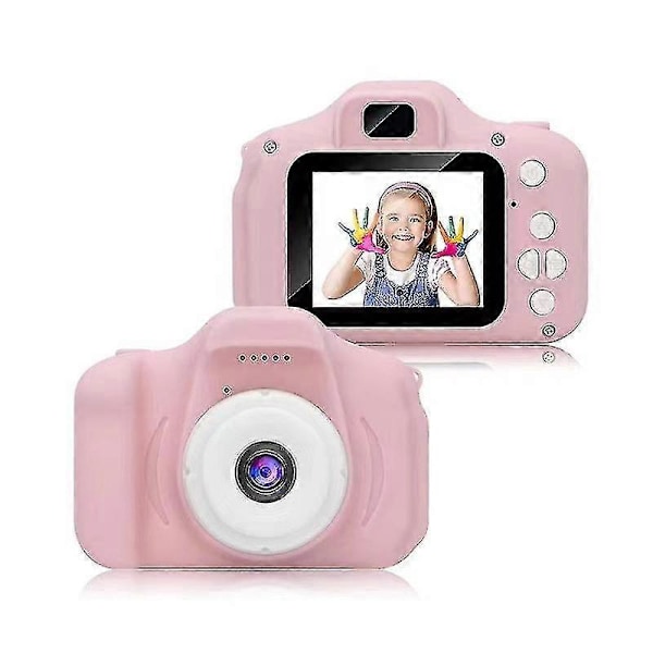 Barnkamera X2000 Selfie Digitalkamera Usb2.0 HD-kamera, Födelsedagspresent - Rosa