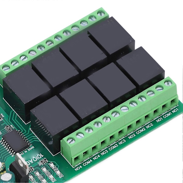 Relæmodul 8 Kanal RS485 Kontrolkort Switch Controller DC 12V Tilbehør til Udstyr