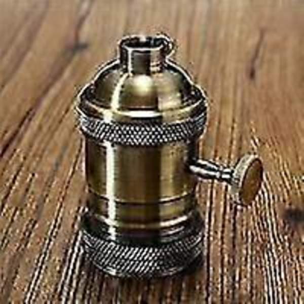 Boveution E26/E27 Retro Vintage Edison-lamppu, kytkimellä - pronssi