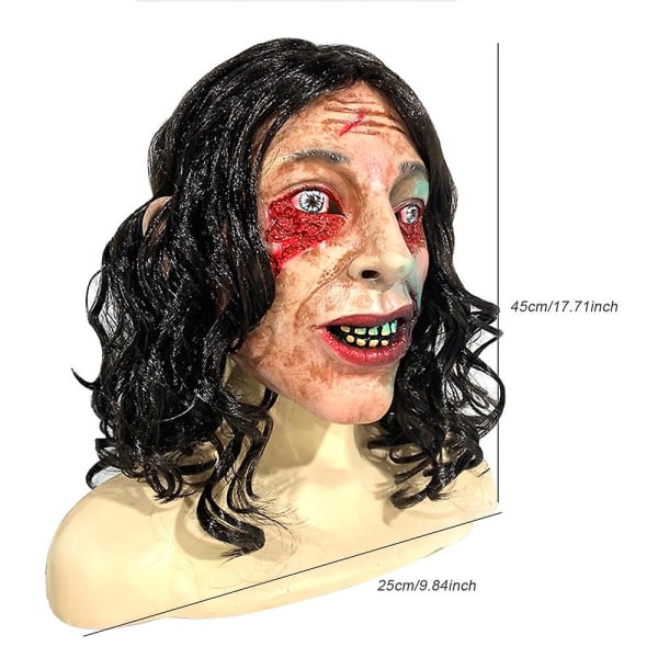 Evil Dead Rising Cosplay Latex Mask Red