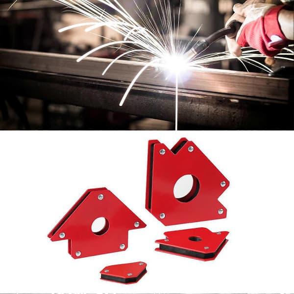 6 st Stark Svetsmagnet Set Rät Vinkel Robust Multi Vinkel Magnet Svetsfäste Kit
