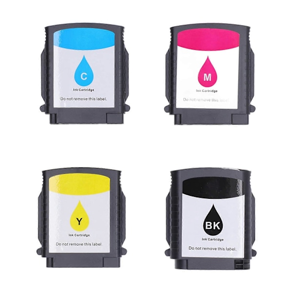 4 st Bläckpatroner Svart Färg Combo Set BK C M Y Ersättningsbläckpatron för Officejet Pro 8000 8500 8500A