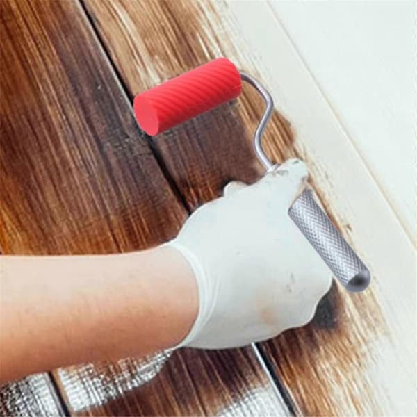 1 set Silikon Rollerborste Kit Multipurpose för Hemrenovering Vägg Hushålls Målarverktyg Bricka Målningsverktyg Delar
