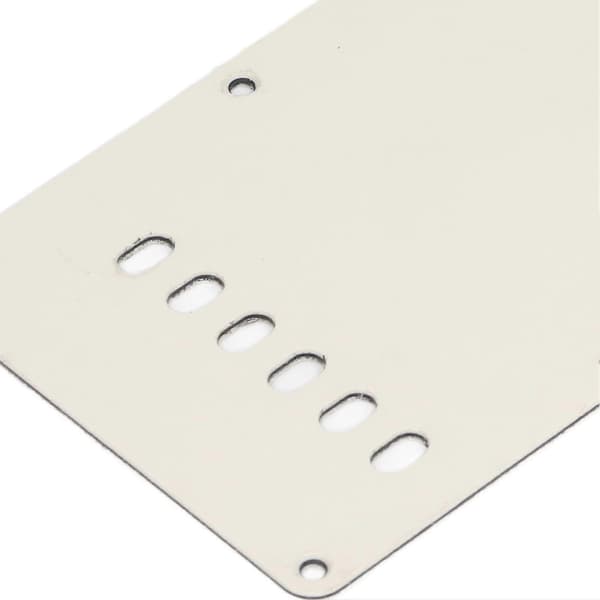 2 stk. Elektrisk Guitar Bagside Dækplade 6 Huller Robust Udsøgt Udseende Guitar Pickguard Bagplade Sort Beige