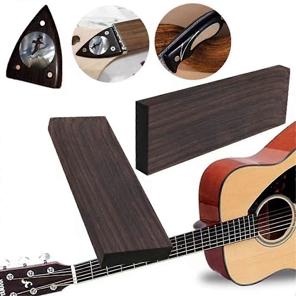 4 st Obehandlade Ädelträ Plankor för DIY Gitarrtillbehör Elgitarr Gitarr Musik Gitarrist 120x40x10mm