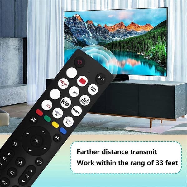 Erstatningsfjernkontroll EN2P36H for Smart LED LCD TV Fjernkontroll Uten Stemmefunksjon