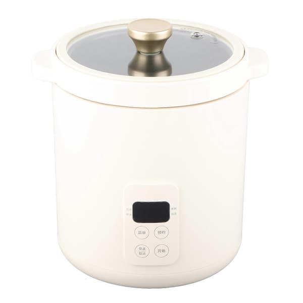 1.2L Mini Riskoger 1-2 Personer Multifunktionel Elektrisk Riskoger Suppe Gryde