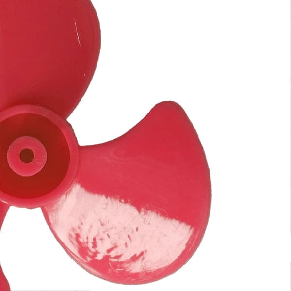 10 stk. 50mm 3-bladet propell ABS Svingende propeller Erstatning DIY Bilmodell Tilbehør Rød
