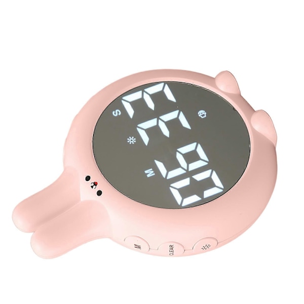 Söt Digital Timer Multifunktionell Hög Noggrannhet Magnetisk Nedräkningstimer för Barn för Läxor Matlagning Sport