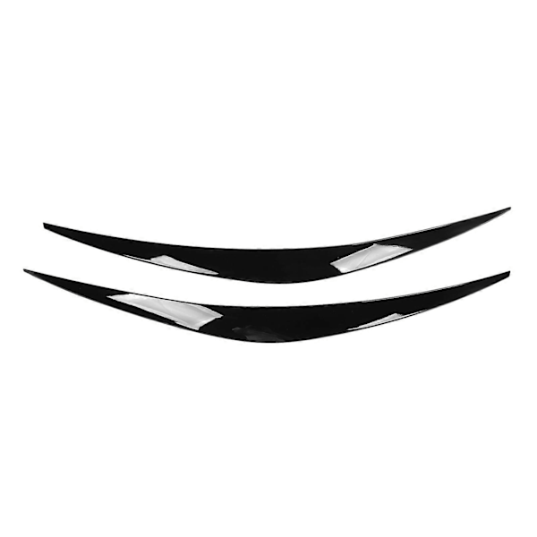 2 stk. Bil Forlygte Øjenbryn Venstre og Højre Styling Front Øjenlåg Trim Cover Til I30 MK3 I30N RS MK3 Blank Sort